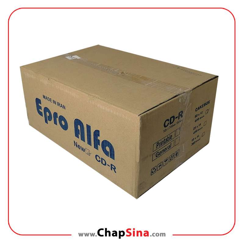 سی دی پرینتیبل (قابل چاپ) اپرو (epro) جعبه ۶۰۰ عددی