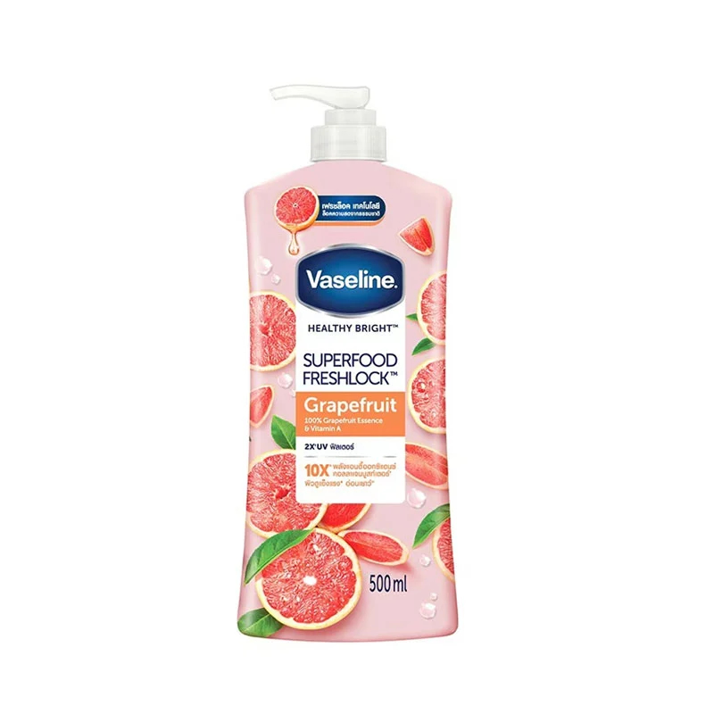لوسیون بدن وازلین با عصاره گریپ فروت حجم 500 میل vaseline grapefruit