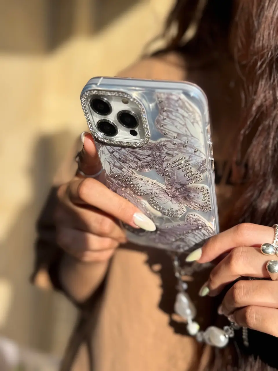 قاب Grey butterfly diamond