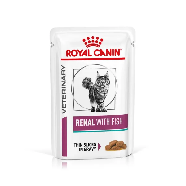 پوچ گربه رویال کنین Renal Fish وزن 85 گرم