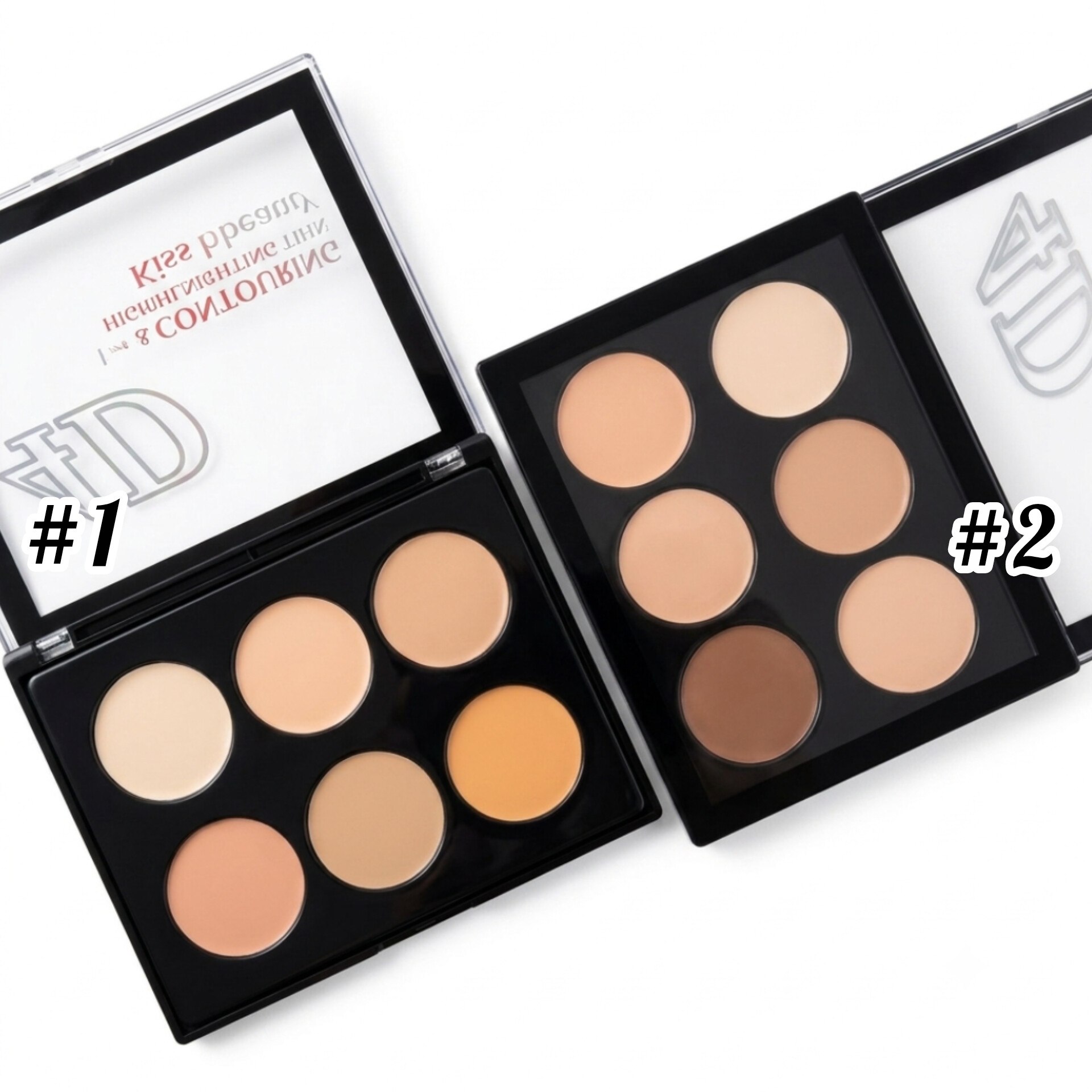 پالت کانتور و هایلایتر کرمی صورت کیس بیوتی اورجینال Kiss Beauty Face Contour Kit Highlighting and Contour - شماره2