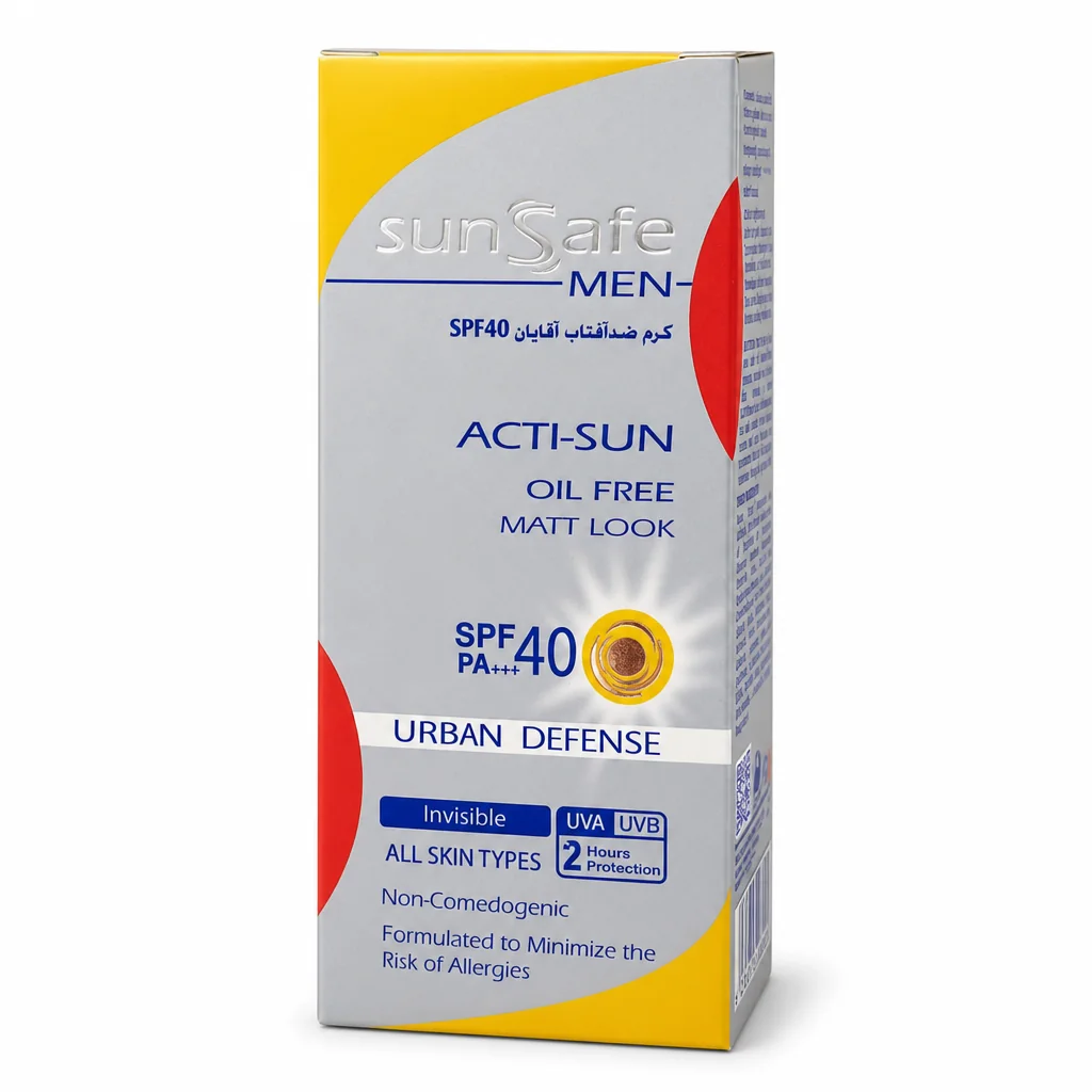 کرم ضدآفتاب آقایان SPF40 سان سیف
