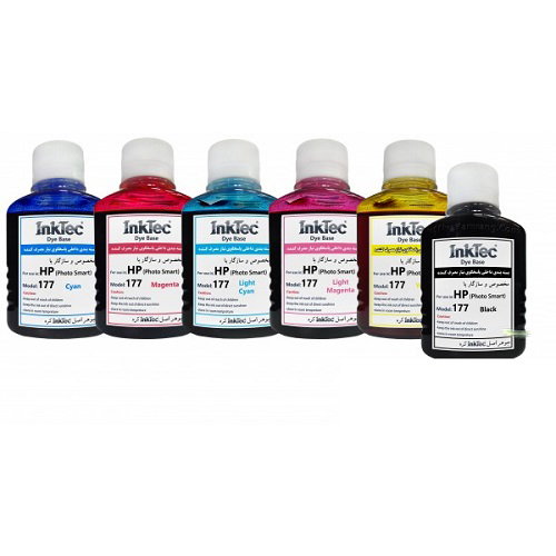 ست جوهر 100ml اینکتک داخلی 177 اچ پی Inktec 100ml ink HP 177 Set