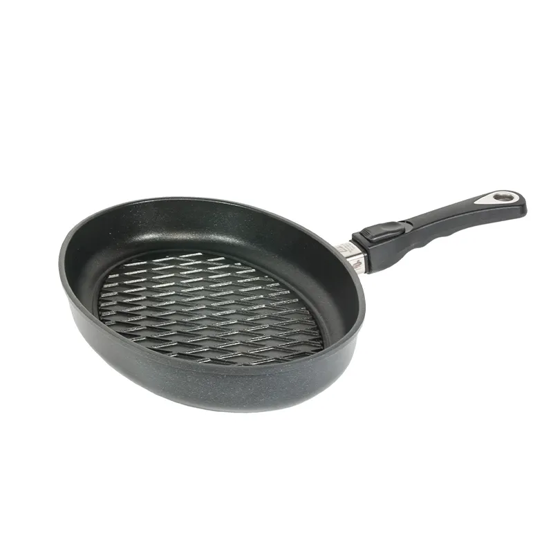 ماهیتابه دسته باز شو باربیکیو ای ام تی قطر 24*35 وارتفاع 5 سانتی متر (کد 3524BBQZ)