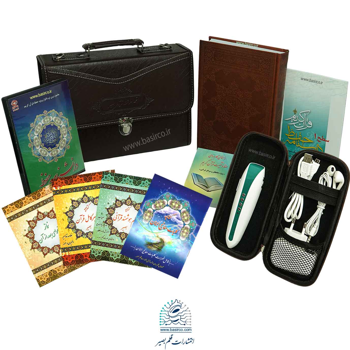 قلم قرآنی بصیر 40 گیگ با قرآن بدون ترجمه 15 سطری (ویژه حفظ قرآن)