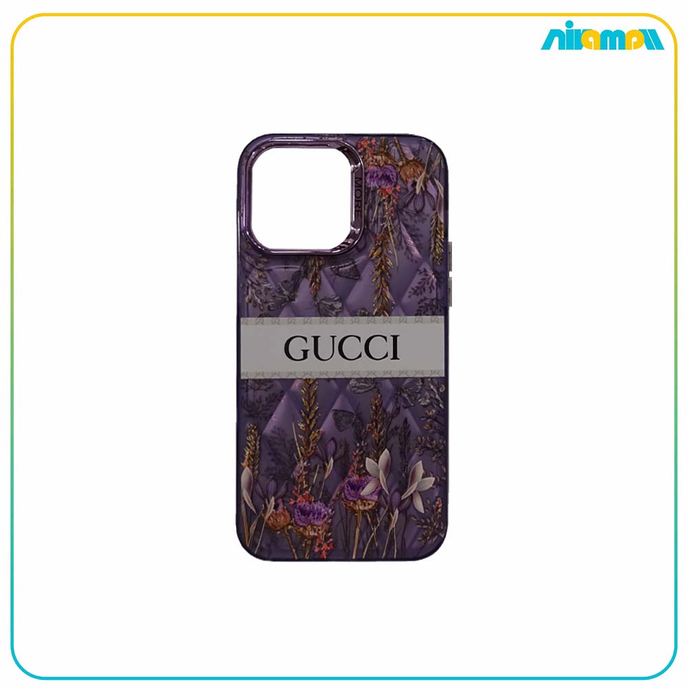 کاور لوگو دار (Gucci flower) مناسب برای گوشی iphone 15 promax