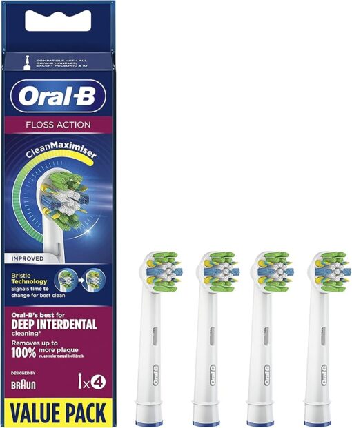 سری یدک مسواک برقی اورال-بی Floss Action بسته 4 عددی