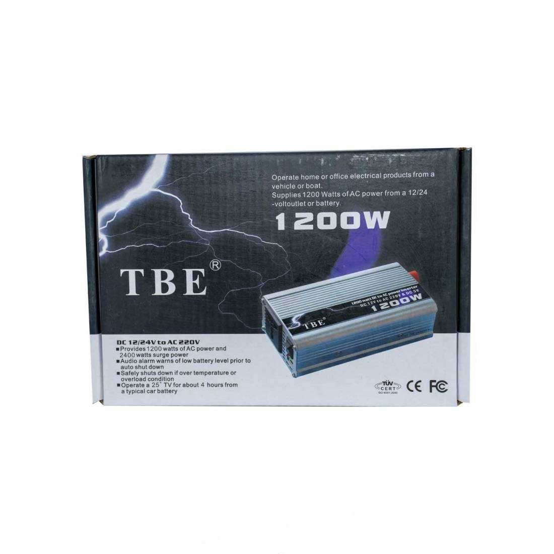 اینورتر (مبدل) برق خودرو 1200 وات مدل TBE