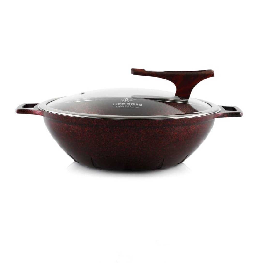تابه وک گرانیت دو دسته لایف اسمایل مدل FLCM2WOK-32