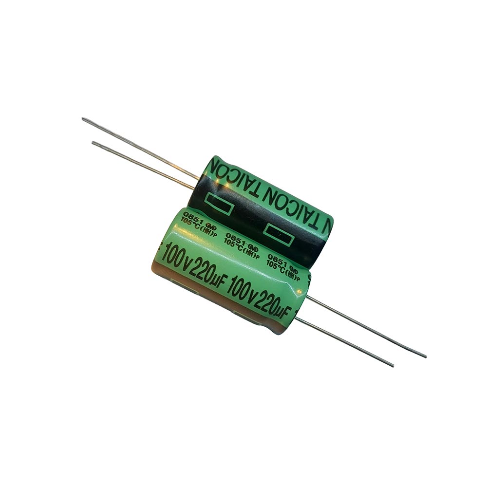خازن الکترولیتی 220uF / 100V مارک TAICON (HH)