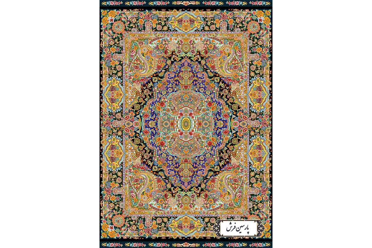 نخ و نقشه قالیچه زیرپایی طرح سالاری - کد NZ2888