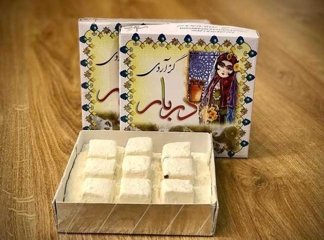 گز دربار آردی ۱۰‎٪ بادام زمینی (طرح خاتون)
