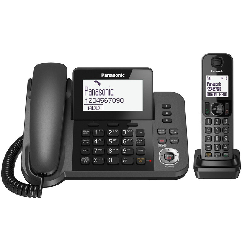 تلفن بی‌سیم پاناسونیک مدل KX-TGF320 - مشکی مات