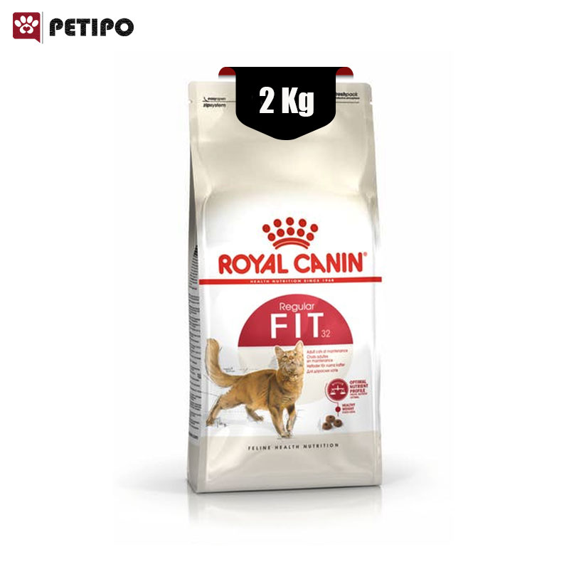 غذای خشک گربه بالغ ریگولار فیت رویال کنین (Royal Cat Canin Regular Fit 32) وزن 2 کیلوگرم (کپی)