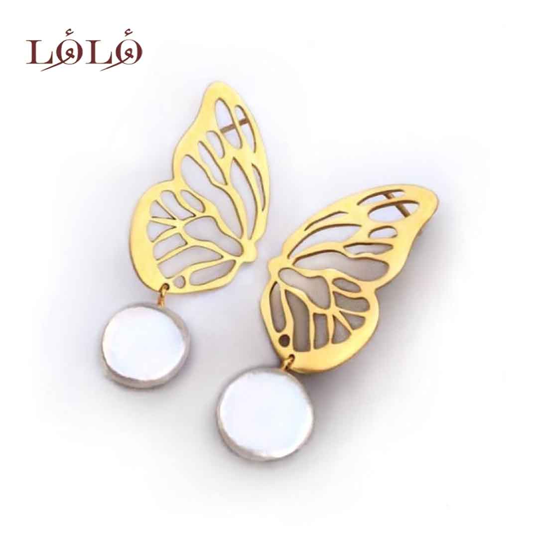 گوشواره برنج پروانه