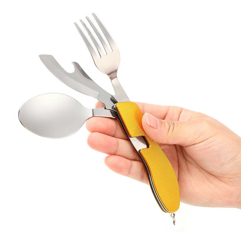 ست قاشق، چنگال و چاقو سفری تاشو