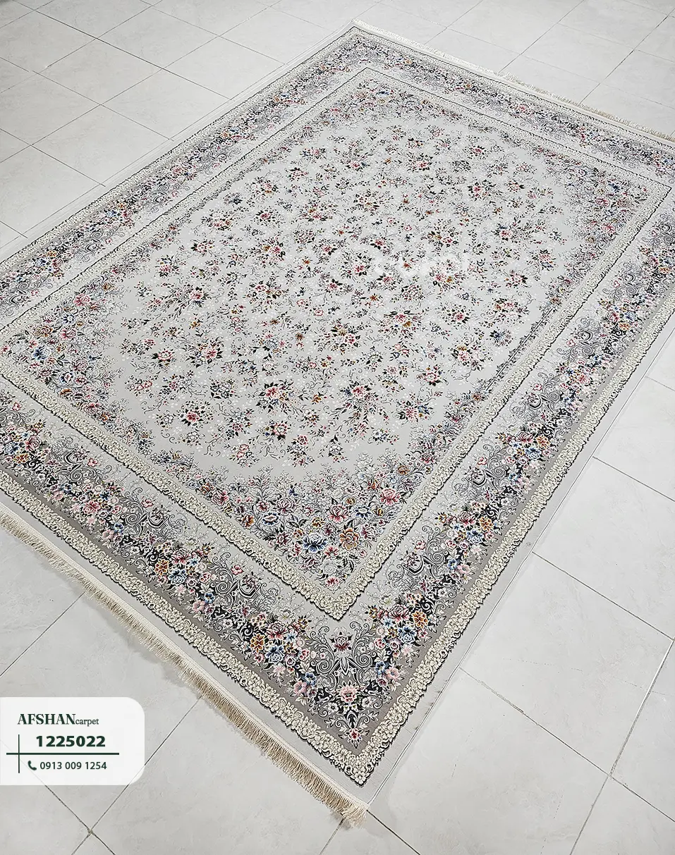 فرش 1200 شانه آکرلیک طرح رزلند کد 1225022 نگار