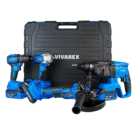 کیت شارژی براشلس 4 عددی ویوارکس مدل VR2404-BCK