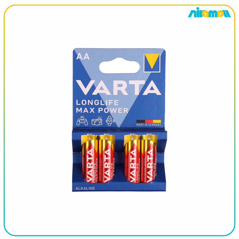 باتری قلمی وارتا مدل Longlife Max Power بسته 4 عددی