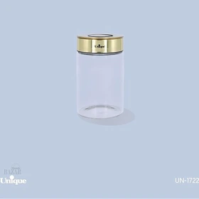 بانکه شیشه ای درب طلایی 15 سانت یونیک کد UN-1722