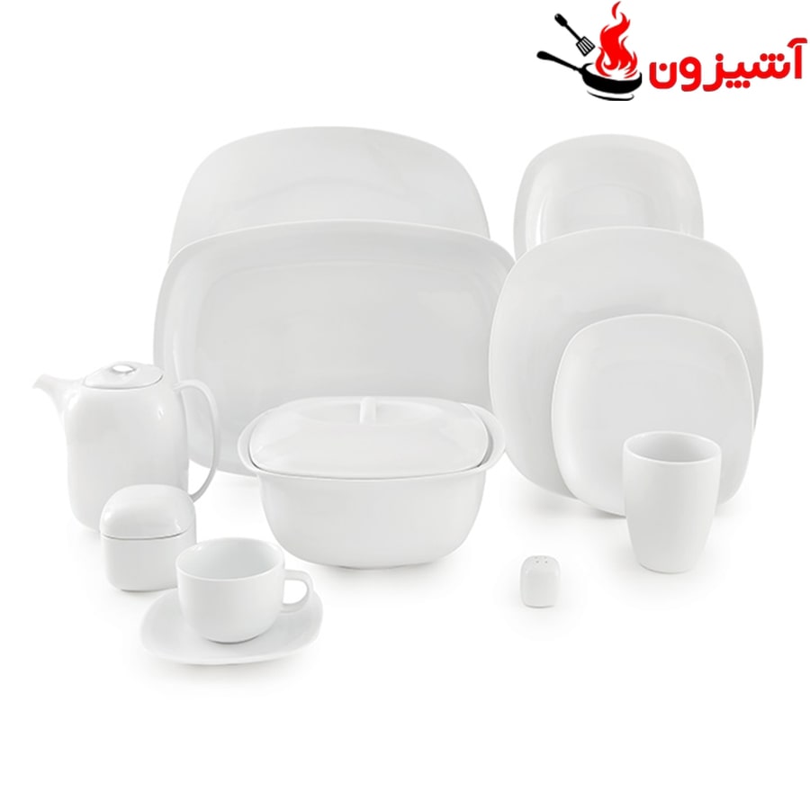 سرویس 98 پارچه 12 نفره طرح سفید