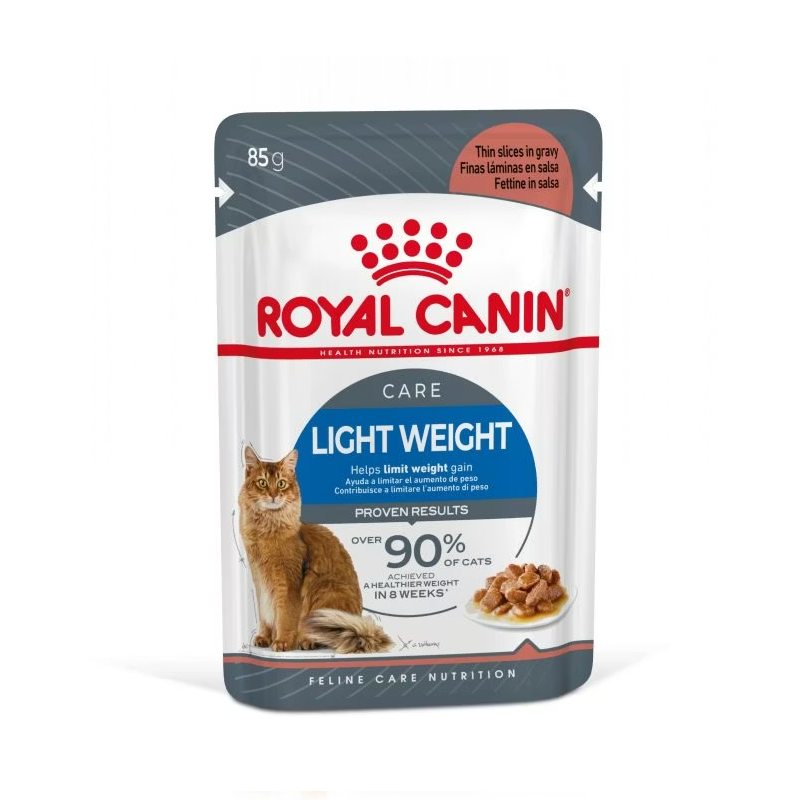 پوچ گربه رویال کنین مدل LIGHT WEIGHT CARE وزن 85 گرم