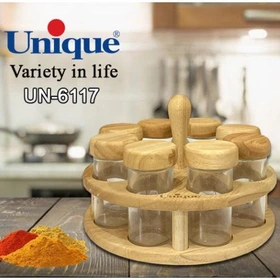 جاادویه 8 تایی گردون تخت گرد چوبی کد UN-6117