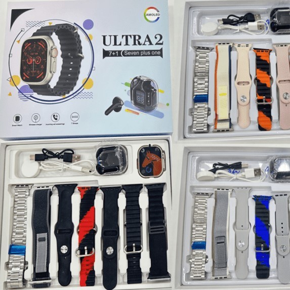 ساعت هوشمند اولترا 2 با هنذفری بی سیم مدل Smart Watch i36 ULTRA 2