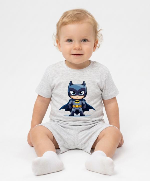 ست تيشرت و شلوارك نوزادي نيل كوك بتمن (Batman)