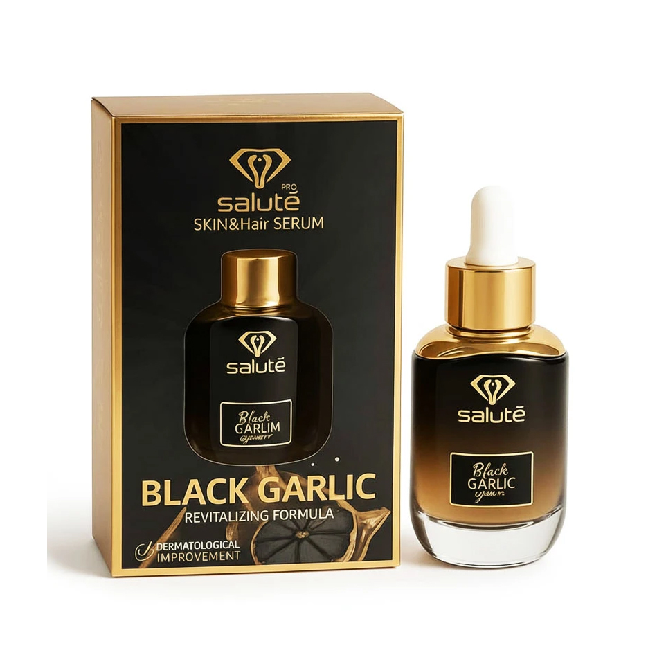 سرم سیر سیاه پوست و مو سالوته پرو مناسب رویش مجدد حجم 30 میلی لیتر
