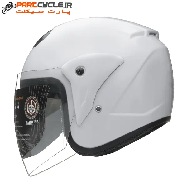 کلاه کاسکت بدون فک سابرینا مدل AS861W سفید