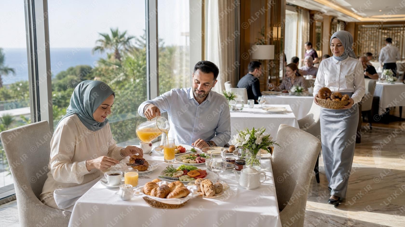 تجربه صبحانه مجلل در هتل ساحلی آنتالیا
