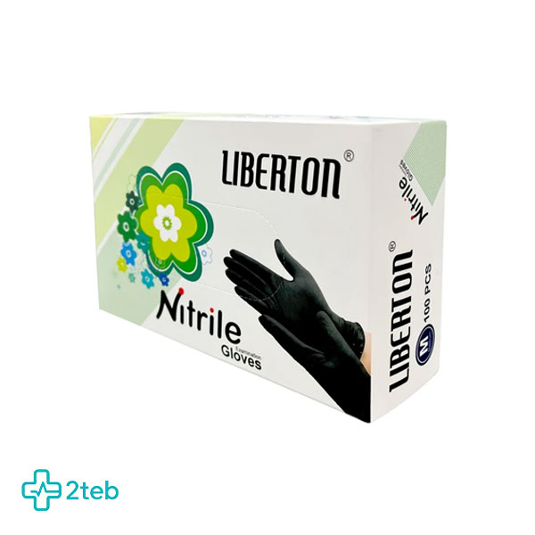 دستکش نیتریل لیبرتون مدل Latex Free سایز M