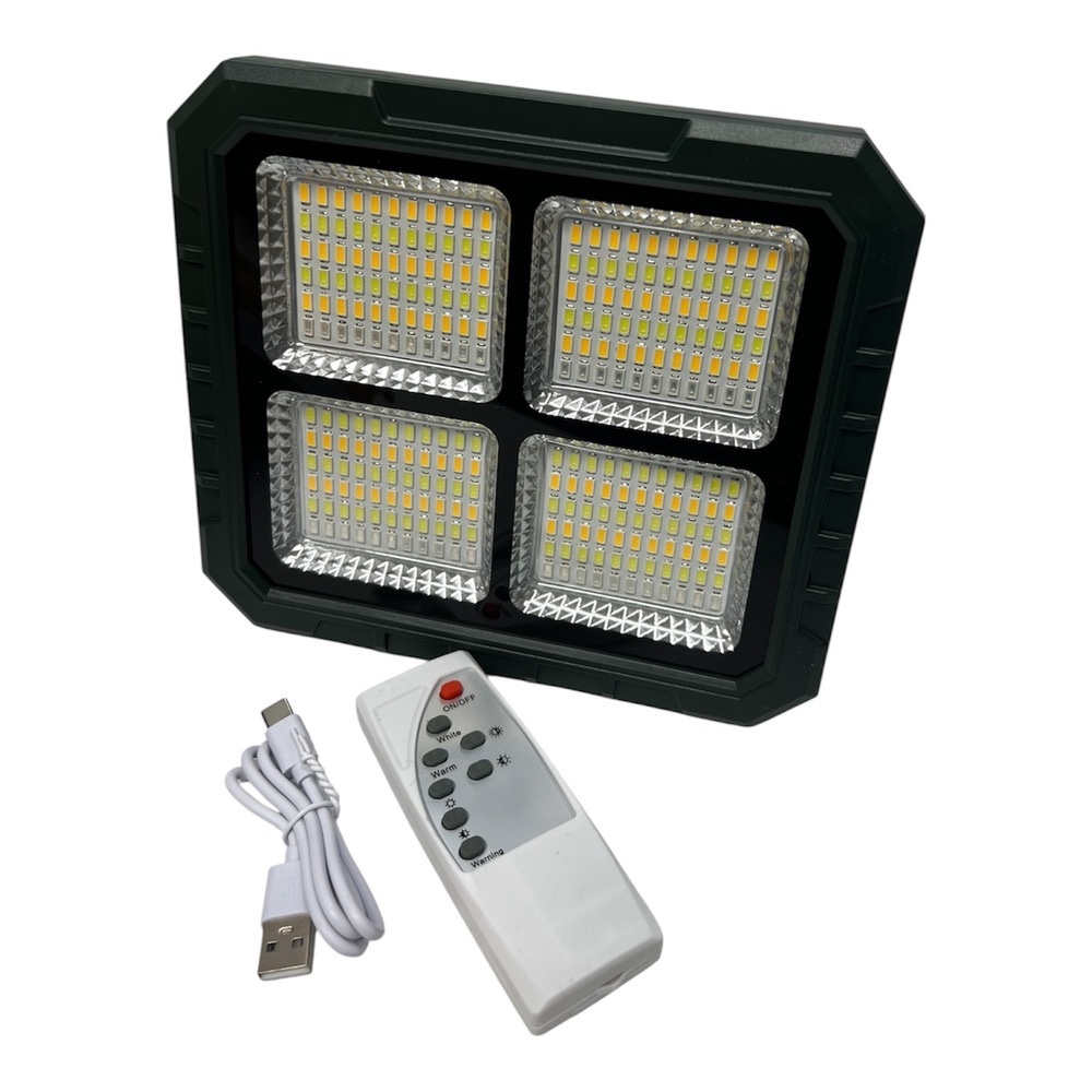 نورافکن خورشیدی تاشو ۵۰ وات (پنل جداشونده + شارژ Type-C)