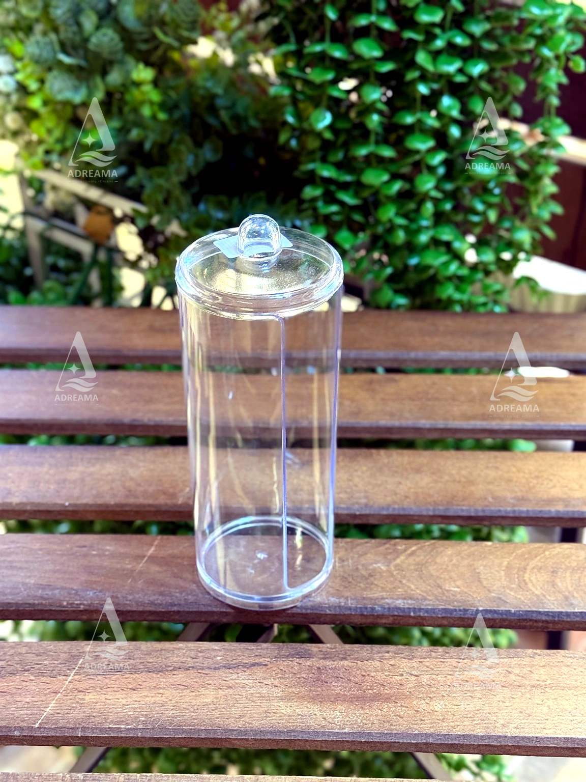 جای پد آرایشی شفاف درب‌دار