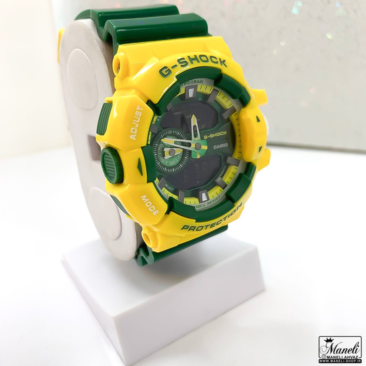 ساعت جی شاک سبز و زرد G-shock | اسپرت 14011223