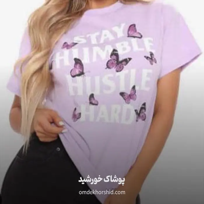تیشرت پنبه پروانه ای