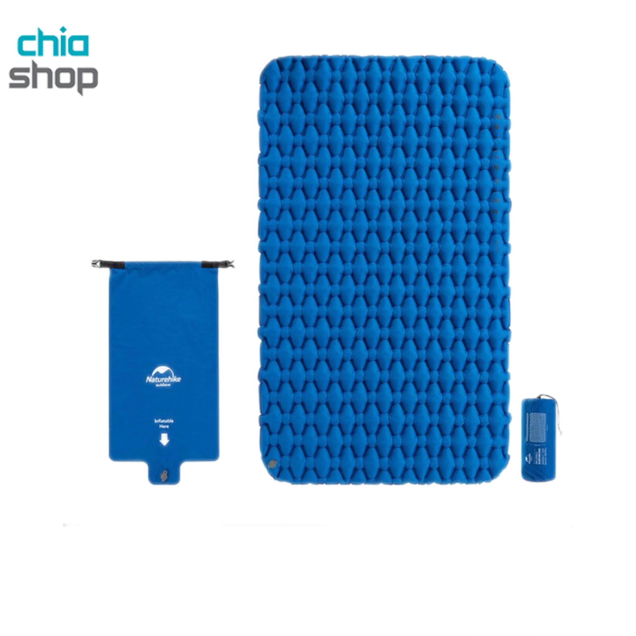 زیرانداز کیسه خواب دو نفره نیچرهایک مدل FC11 - آبی