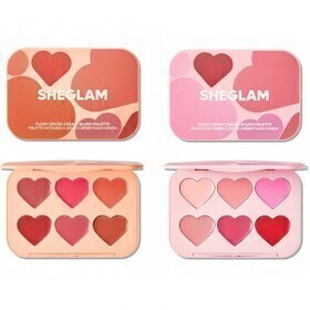 پالت رژگونه و رژلب قلبی شیگلم اصل کرمی Sheglam Cream Blush Palette