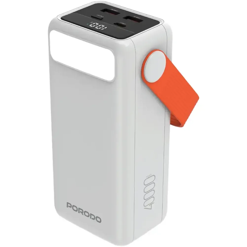 پاوربانک Porodo 40000mAh با چراغ LED مدل PDPBXRT40WH