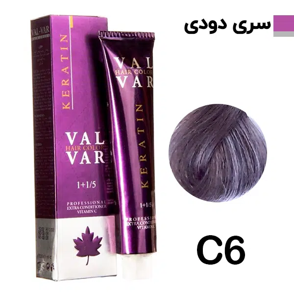 رنگ مو وال وار بلوند دودی متوسط سری دودی شماره c6