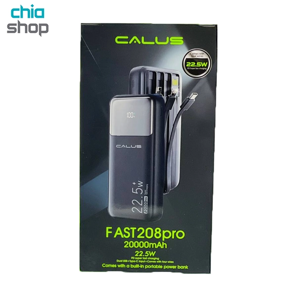 پاوربانک 20000 میلی آمپر کالوس مدل Fast208 pro