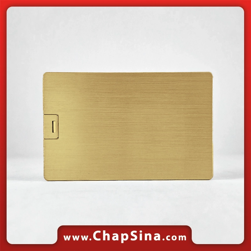 فلش مموری کارتی تبلیغاتی طلایی – کد D22-G