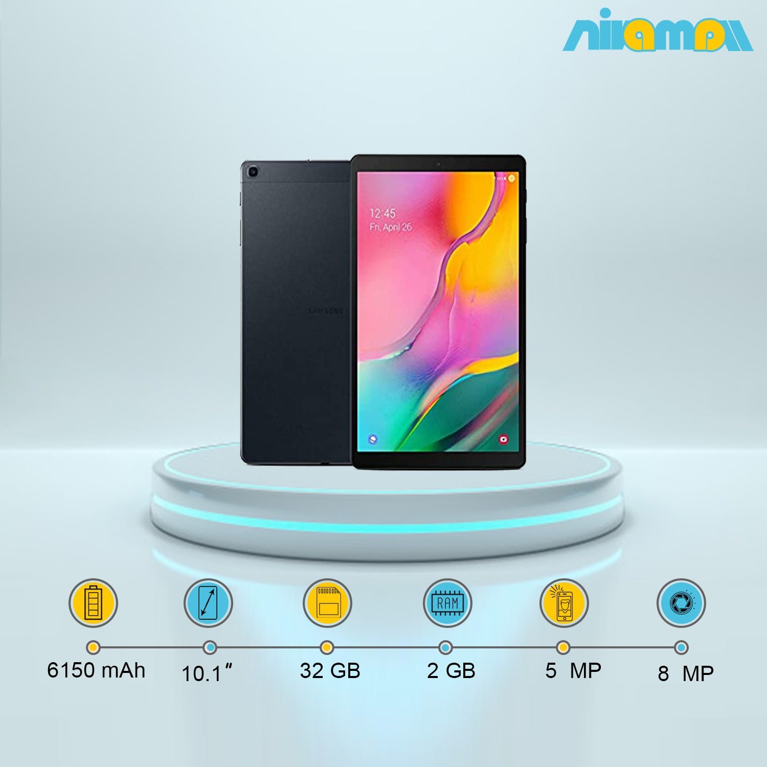 تبلت سامسونگ مدل Galaxy TAB A 10.1 2019 LTE SM-T515 ظرفیت 32 گیگابایت