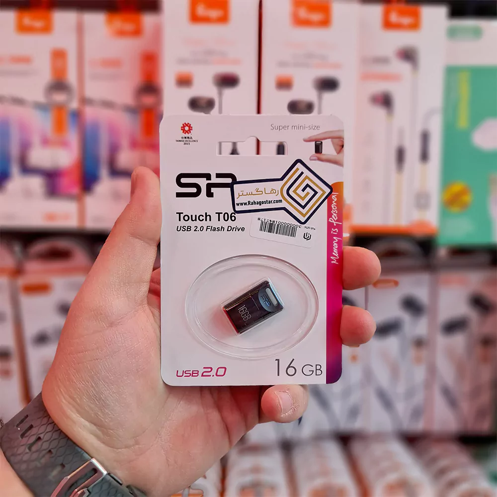 فلش مموری سیلیکون پاور (Silicon Power) مدل (T06)– 16GB مینی سایز