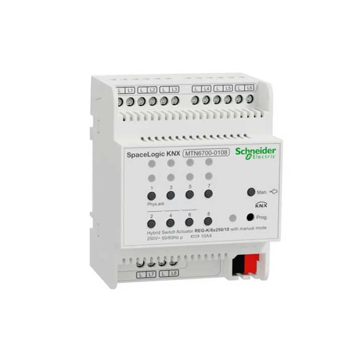 کنترلر هوشمند 8 کانال روشنایی، پرده و فن کویل سری Hybrid