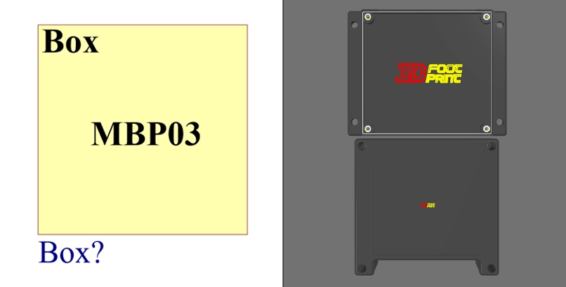 فوت پرینت 3بعدی باکس MBP03