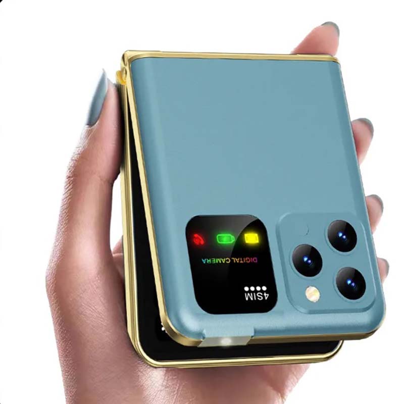 گوشی ساده دکمه ای تاشو  .برندسروو |ساده  تاشو | 4سیم کارت |مدل  P20 Servo | دوربین طرح آیفون  ا  P20 foldable mobile phone