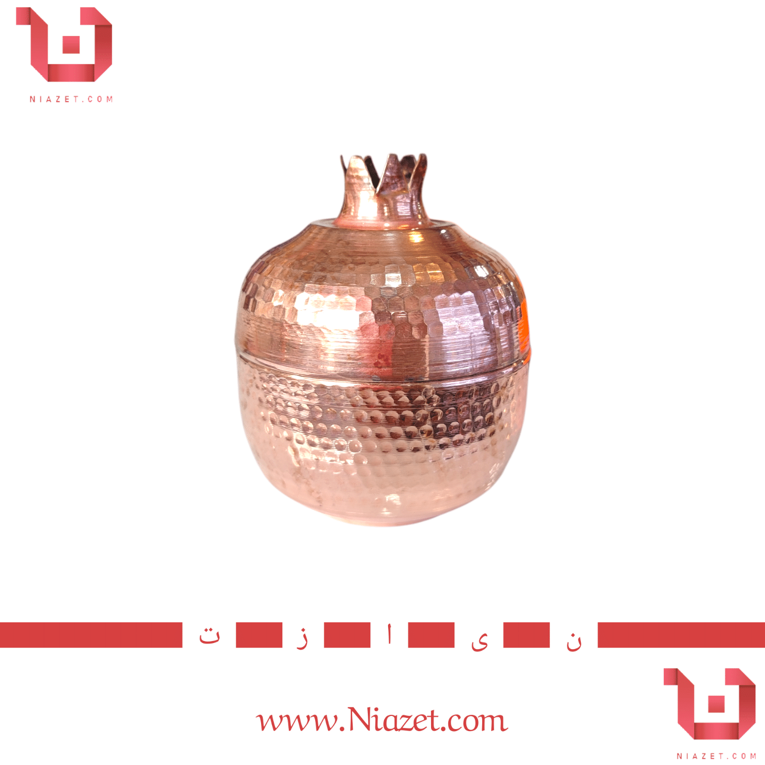 قندان مسی طرح انار
