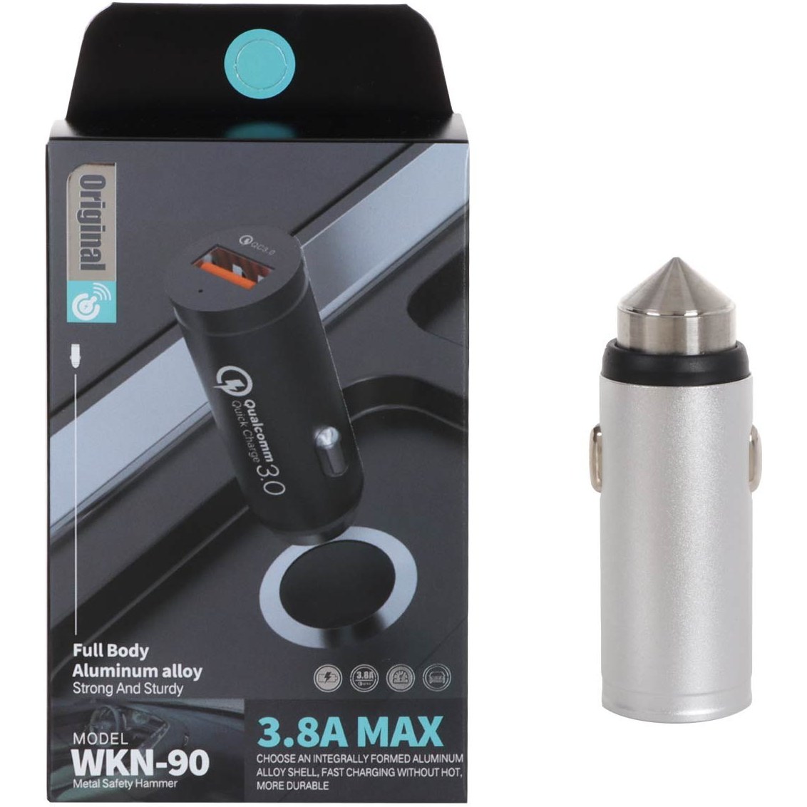 شارژر فندکی مدل WKN-90 توان 12 ولت